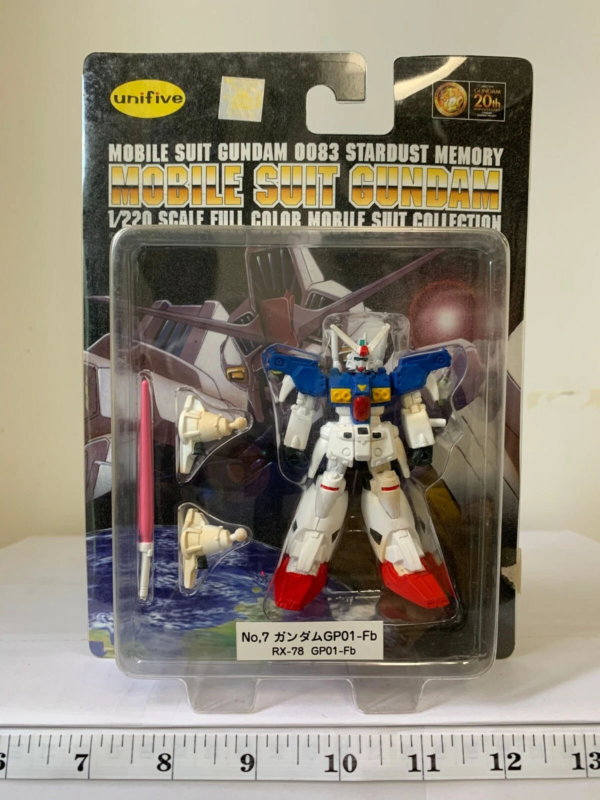 Unifive Mobile Suit Gundam 0083: Stardust Memory RX-78 GP01-Fb (Full Burnern) Figure No.7 – 1/220 Scale Vintage Anime Collectible