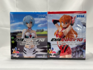 Evangelion Racing – Luminasta Figure Set (Rei Ayanami & Asuka Langley) – SEGA – Pit Walk Ver. – Brand New (2-Figure Set)
