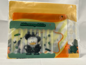 Sanrio – Ahirunopekkle Multi‑Pocket Zipper Pouch / File Set (Sealed)