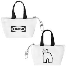 IKEA Japan Exclusive Mini Shopping Bag Keychain – White Edition – Official Store Merchandise Brand New