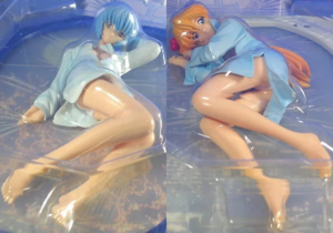 Neon Genesis Evangelion Rei Ayanami & Asuka Langley – Evangelion EXTRA “Pajamas Time” Figure Set | SEGA Prize | Collectible Duo