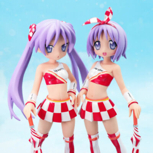 Lucky Star Ichiban Kuji Racing Girl Premium Figure Set (Kagami & Tsukasa) Prize B & Prize C